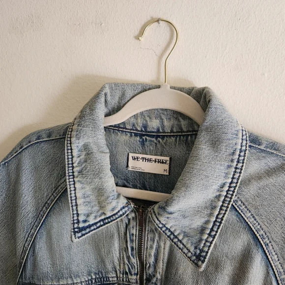 We The Free Light Blue Denim Jacket - Picture 4 of 8